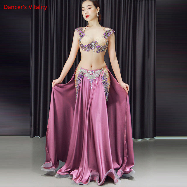 Premium New 2pcs/set Belly Dance Costume Women's Belly Dancing Costume Sets Tribal Bollywood Costume Indian Dress Bellydance Dress