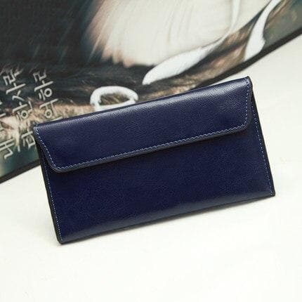 SUOAI Genuine Leather Wallet Women High Quality Soft Long Purse Fashion Female Wallets Card Holder