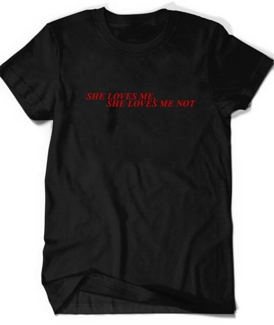 Hillbilly New Gold Yellow Women's Fashion T-shirts Letter She Lover Me She Lover Me Not Gay T shirts Sweet Cute Loose Girl Tops
