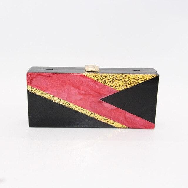 Pearl Striped Small Women Messenger Bags Clutch Bag Mini Shoulder Bags Women Handbags Crossbody Long Acrylic Clutch Box Bag
