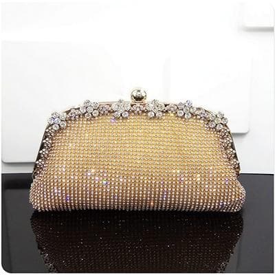 Women Evening Bag Luxury Black/Silver Wedding Party shoulder Bag Diamond Rhinestone Clutches Purse Crystal Bling Gold Clutch Bag