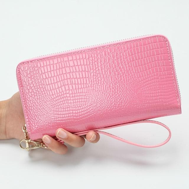 High Quality Women's Purse Red PU Leather Wallet Female Long Design Clutch Lusury Handbags Women Bags Designer Female Purses
