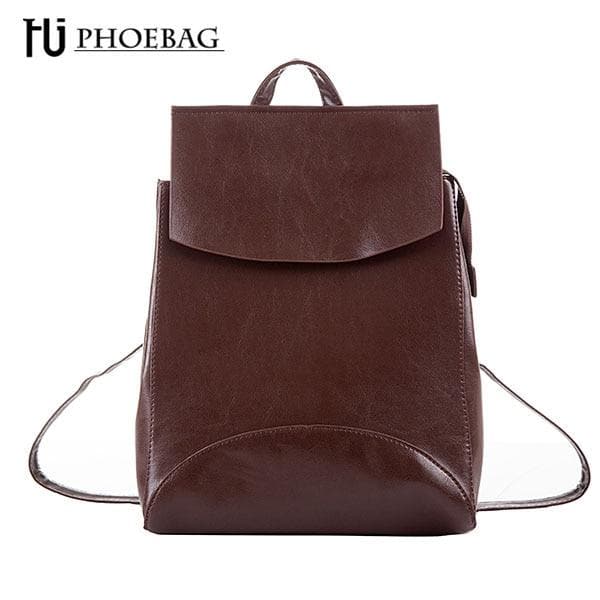 HJPHOEBAG New high quality Women Backpacks Fashion Teenager Girls School bag PU Mochila Zipper Students Shoulders bag HJ-811