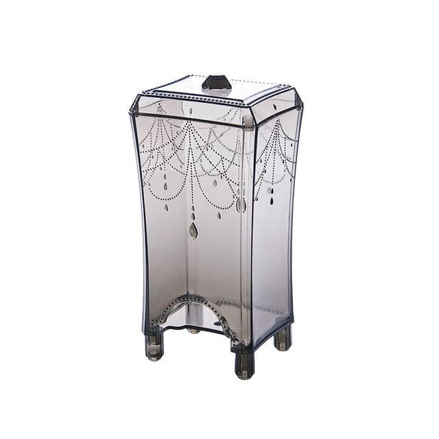 1Pcs Makeup Organizers make up cotton transparent plastic storage box container cosmetic remove makeup up Cotton organizer table