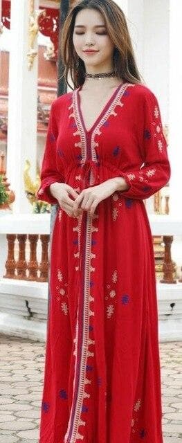 New Sari India Women Clothing cotton Pakistan Women Clothing Indian Top Long Blouse National style embroidered dress