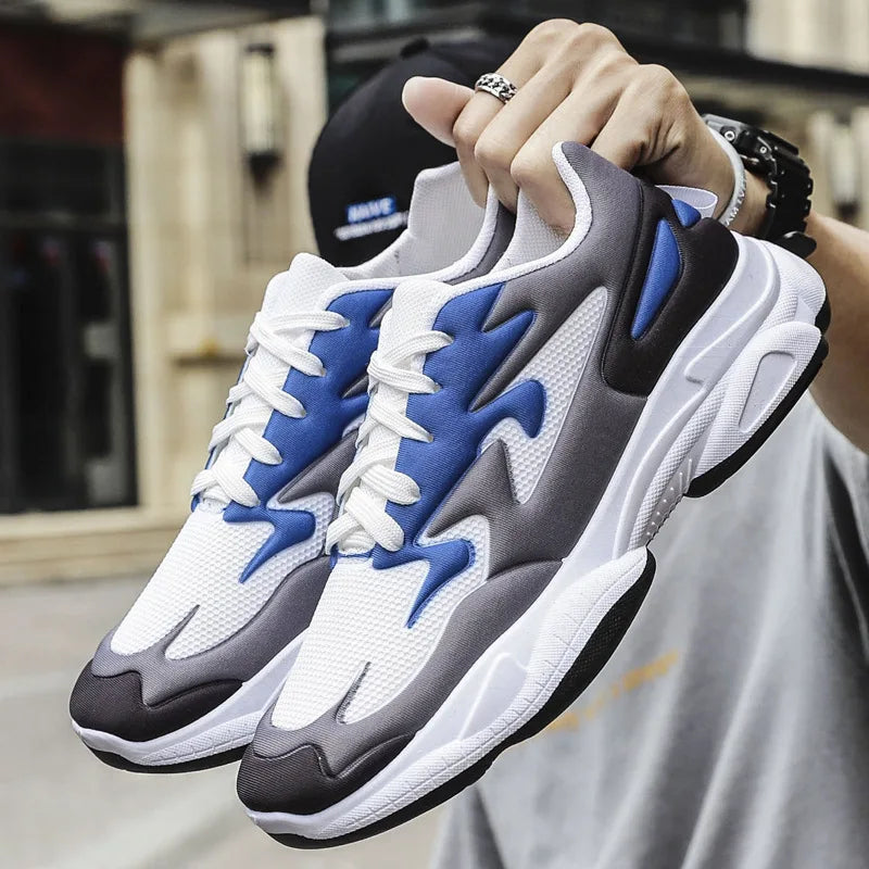 New Men Casual Shoes Lace Up Men Shoes Lightweight Comfortable Breathable Walking Sneakers