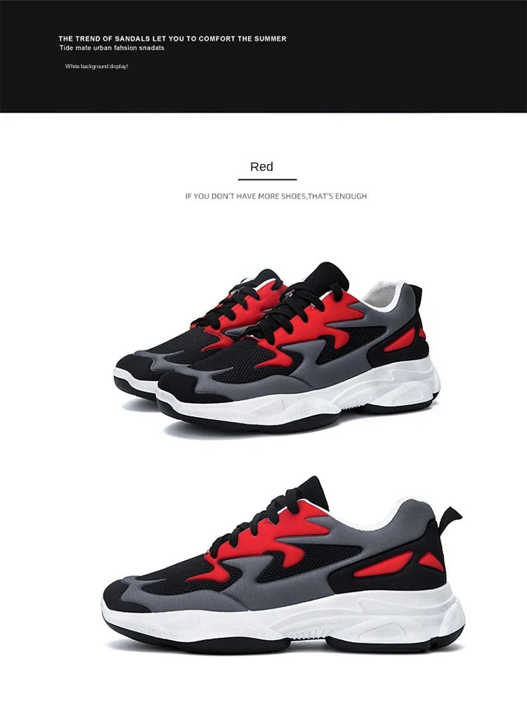 New Men Casual Shoes Lace Up Men Shoes Lightweight Comfortable Breathable Walking Sneakers