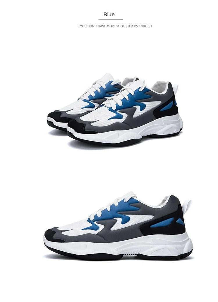 New Men Casual Shoes Lace Up Men Shoes Lightweight Comfortable Breathable Walking Sneakers