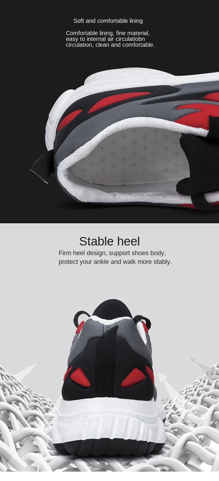 New Men Casual Shoes Lace Up Men Shoes Lightweight Comfortable Breathable Walking Sneakers