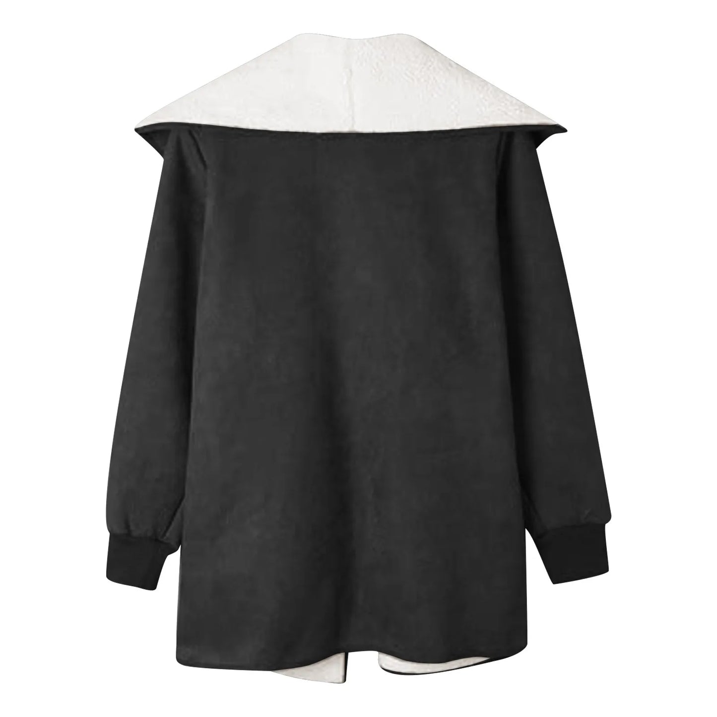 Casual Suede Leather Jackets Fall And Winter Long Sleeved Lamb Wool Fleece Coats Ladies Lapel Cardigan Cotton Coat
