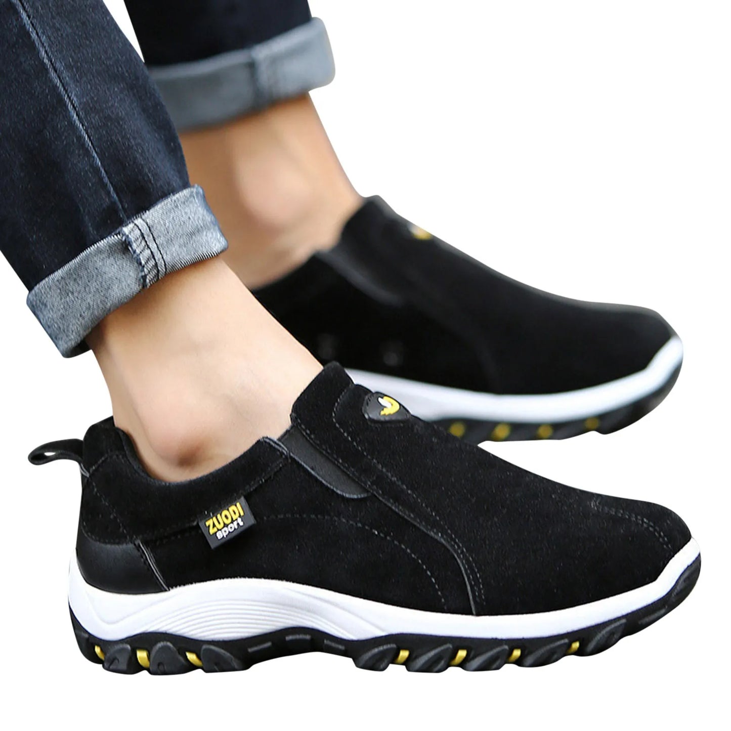 New Casual Shoes Men Sneakers Outdoor Walking Shoes Loafers Simple Comfortable Slip On Lightweight Plus Size Male Footwear