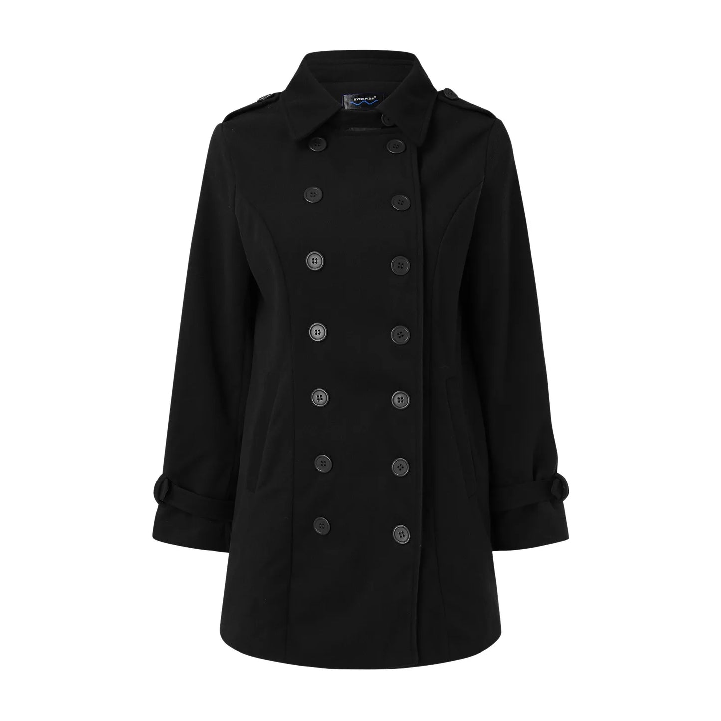 Fall Winter Woolen Coat Lapel Collar Long Sleeve Jacket Vintage Thicken Coat Sheepskin Jacket With Lace Up Women'S Jacket