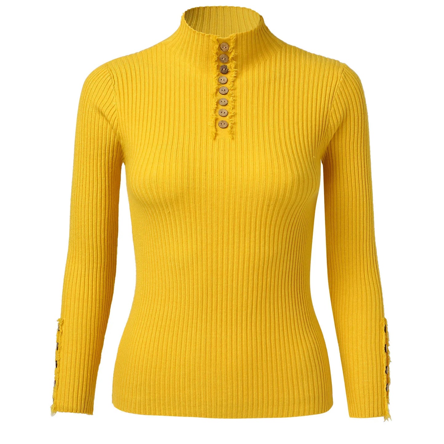 Fall/Winter Half Turtleneck Korean Fashion Elegant Basic Pullover Tops Women Casual Slim Long Sleeve Knitted Sweaters Jumpers