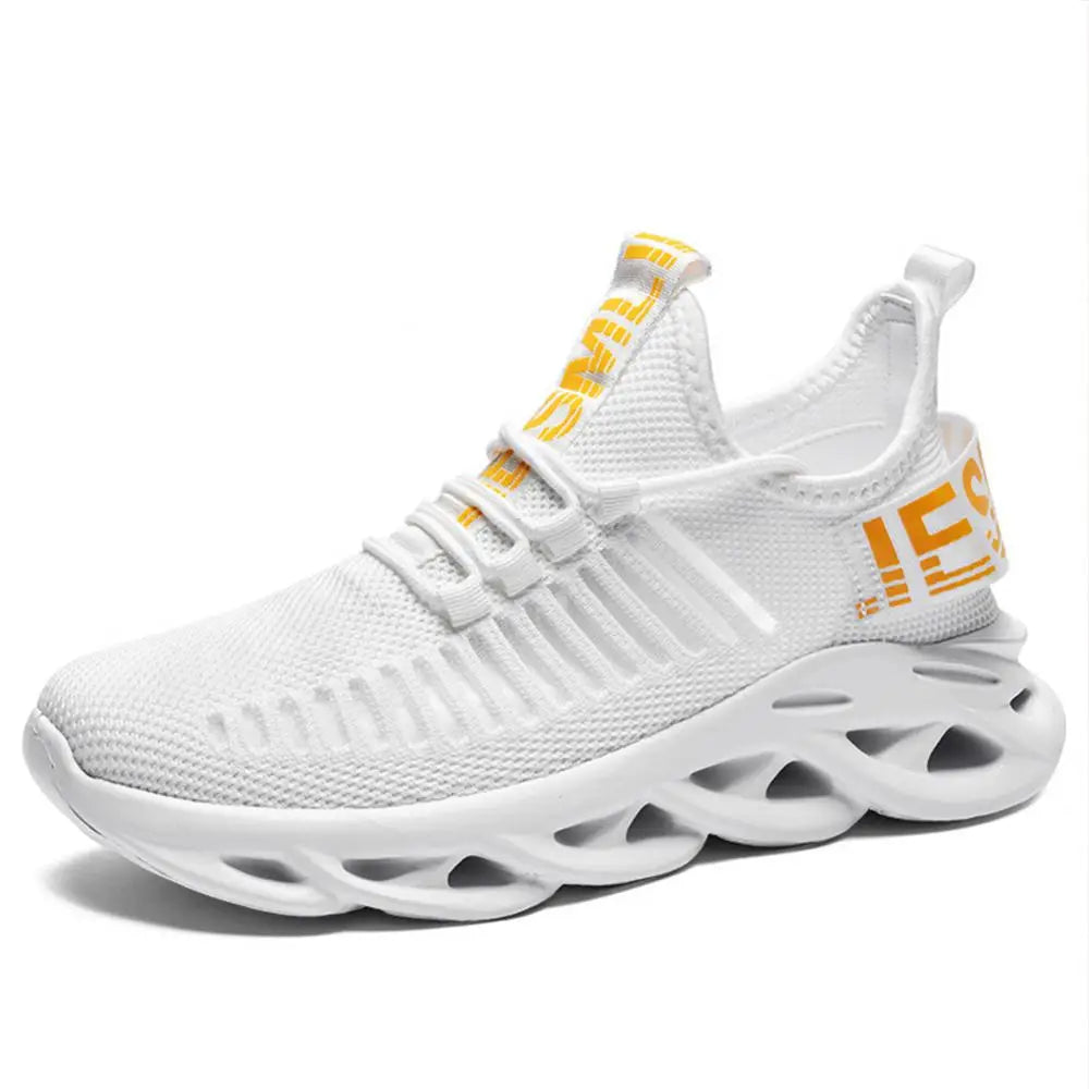 Men / Women Casual Sneakers Outdoor Sport Running Shoe Breathable Vamp Light Tennis Couple Trainers Black White