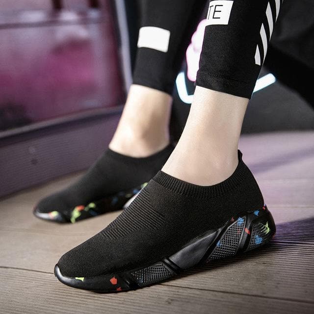 MWY Breathable Winter Ankle Shoes Women Socks Shoes Woman Sneakers Casual Elasticity Warm Platform Shoes Mujer tenis feminino