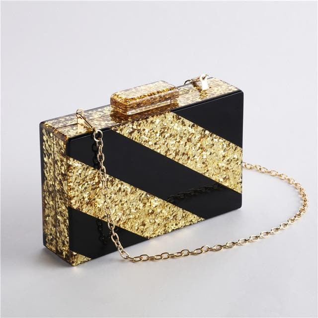 Classic Stripe Clutches Women Acrylic Clutch Fringe Crossbody Evening Bags Geometric Bag Cute Purses Handbags Luxury Shoulder Ba