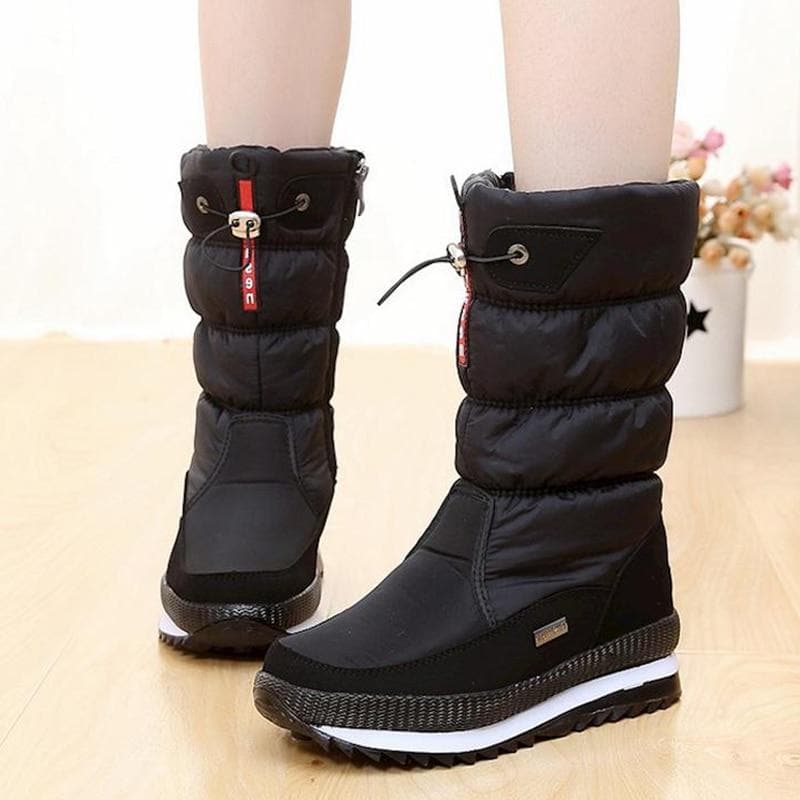 Thick Plush Non-Slip Waterproof Snow Boots