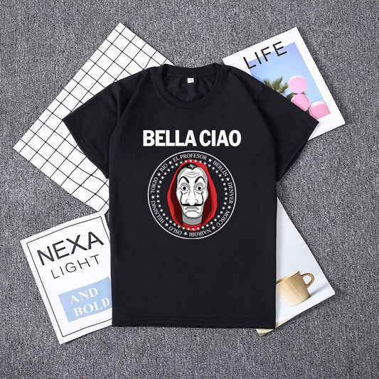 Hillbilly La Casa De Papel Women T Shirs Money Heist The House of Paper Camiseta T Shirt Fashion Casual Dali Mask Casa De Papel