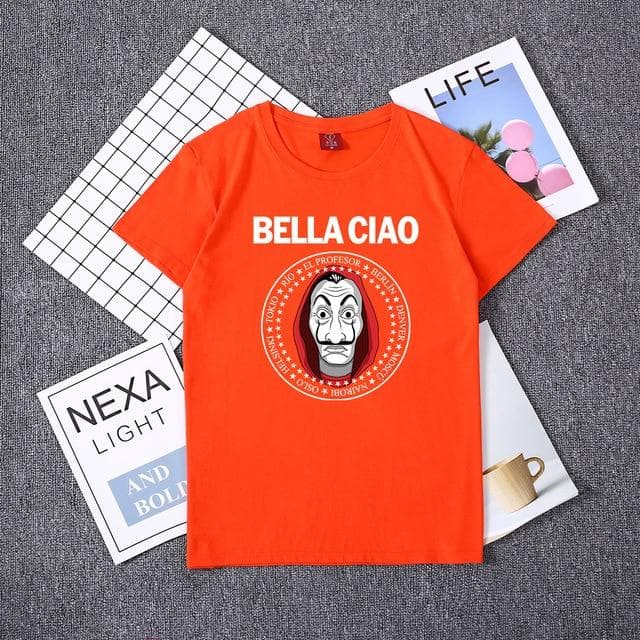 Hillbilly La Casa De Papel Women T Shirs Money Heist The House of Paper Camiseta T Shirt Fashion Casual Dali Mask Casa De Papel