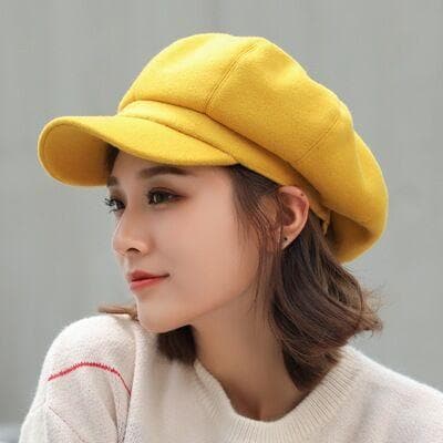 MAERSHEI wool Women Beret Autumn Winter Octagonal Cap Hats Stylish Artist Painter Newsboy Caps Black Grey Beret Hats