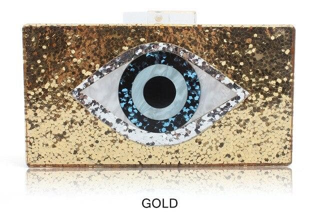 Ethnic Evil Eye Bag Purse Acrylic Box Clutches Travel Lady Party Women Bride Evening Handbgas Purse Wallet Brand Acrylic Bags