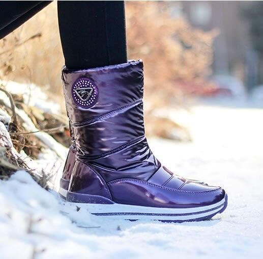 Thick Plush Non-Slip Waterproof Snow Boots