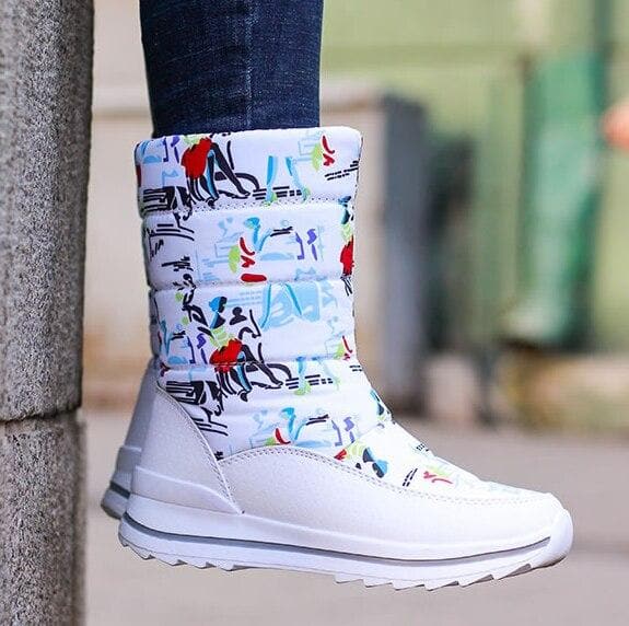 Thick Plush Non-Slip Waterproof Snow Boots