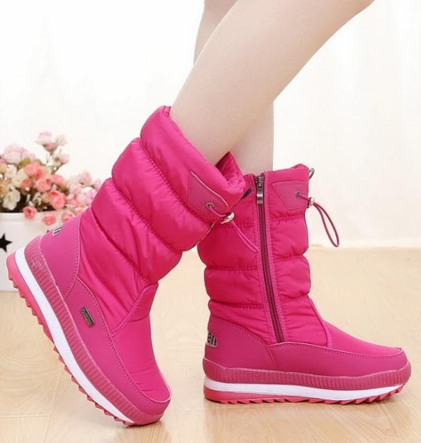 Thick Plush Non-Slip Waterproof Snow Boots