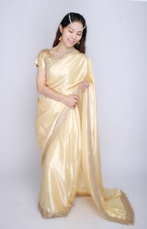 indian pakistani Dress saree kurti sarees for women clothing  golden in lehenga choli india sari