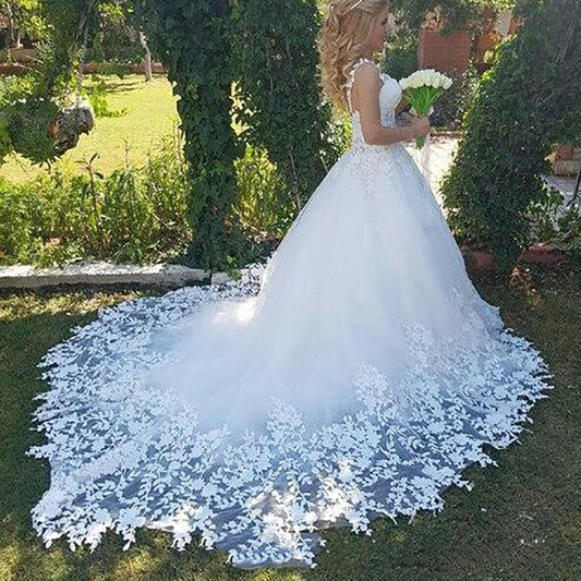 LORIE Sexy Robe de soiree  Lace Wedding Dress Sweetheart Ball Gowns Bridal Dress With Train High Quality Wedding Gowns New
