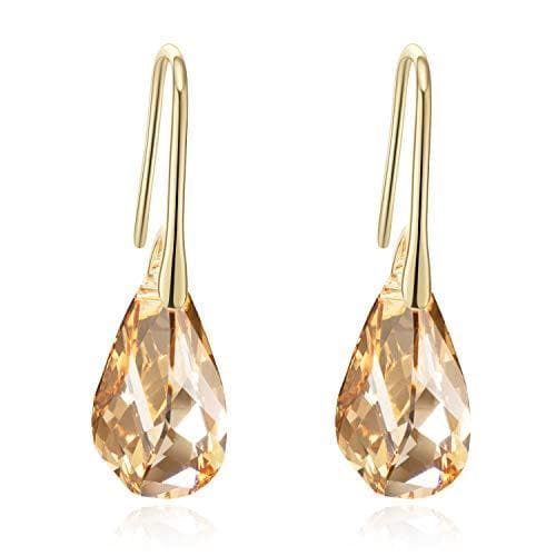 BAFFIN New Trendy Gold Helix Pendant Drop Earrings Crystals From Swarovski For Women Party Statement Indian Jewelry Friends Gift