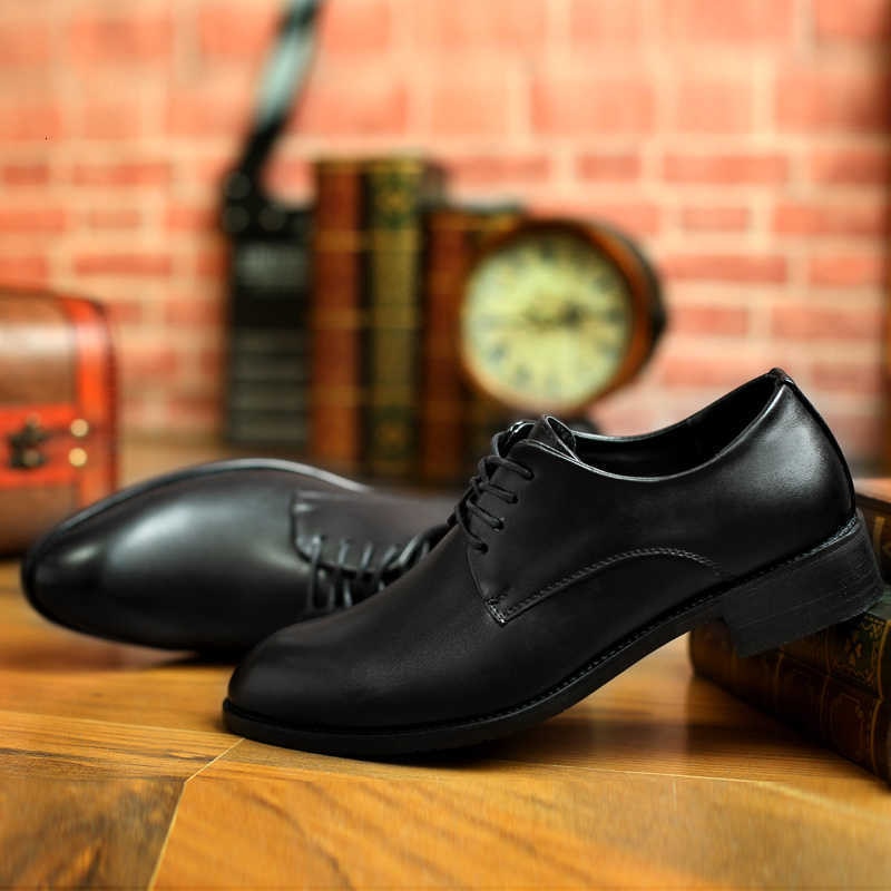 High Quality Genuine Leather Men Dress Shoes Comfortable Casual Formal Business Wedding Dress Shoes