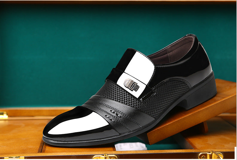 Explosions New  Man Casual Party Shoes Men's Lace-Up Oxfords Dress Shoes Mens PU Leather Business Office Wedding Shoes