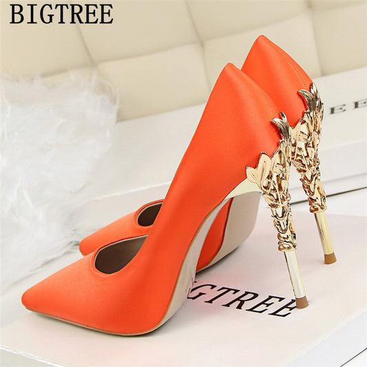 Red Heels Wedding Shoes Bride New Arrival 2020 Women High Heels Dress Shoes