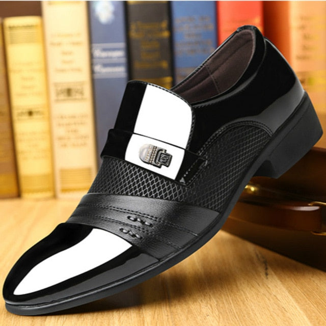 Explosions New  Man Casual Party Shoes Men's Lace-Up Oxfords Dress Shoes Mens PU Leather Business Office Wedding Shoes