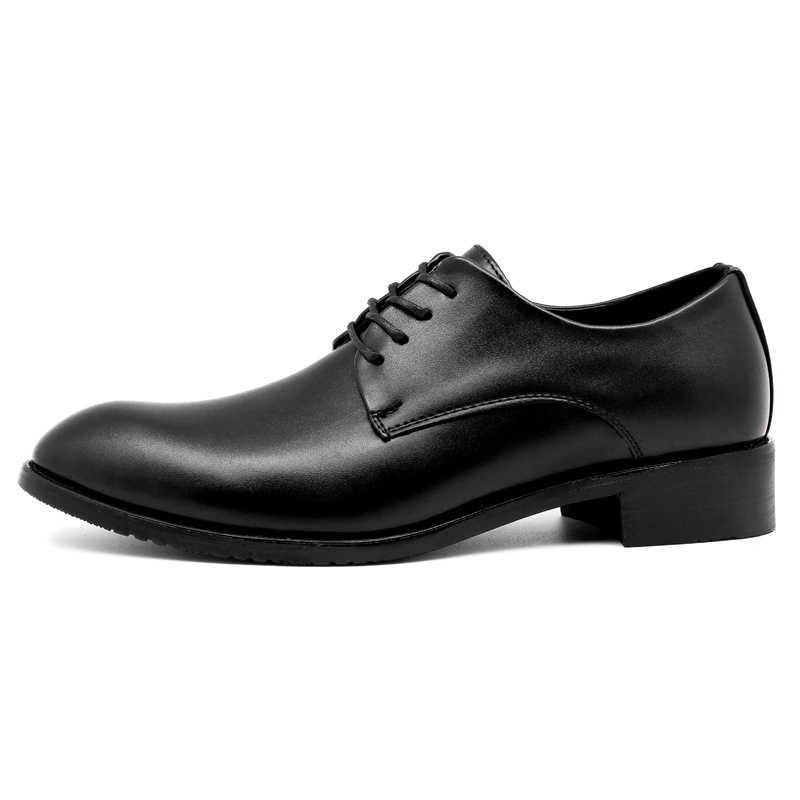 High Quality Genuine Leather Men Dress Shoes Comfortable Casual Formal Business Wedding Dress Shoes