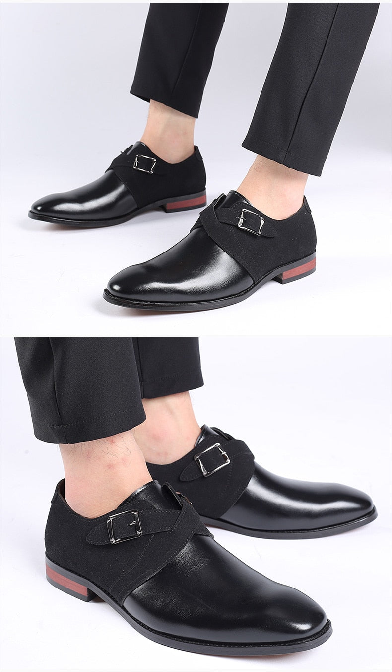 Leather Dress Shoes Men Shoes for Offical Business Casual Shoes Gentleman Formal Shoes