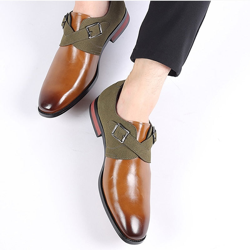 Leather Dress Shoes Men Shoes for Offical Business Casual Shoes Gentleman Formal Shoes