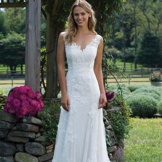 Beautiful & Elegant White Lace Mermaid Wedding Dress Train Plus Size Customized Wedding Gown Bride Dress