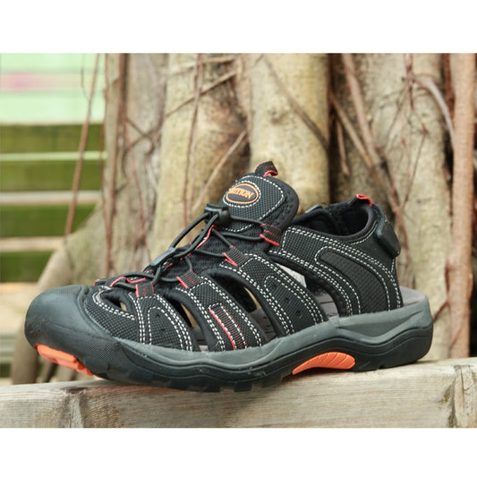 Men Outdoor Sandals Summer Breathable Flat Sole Beach Shoes Trekking Flip Flops Hiking Non Slip Nubuck Leather Luxury