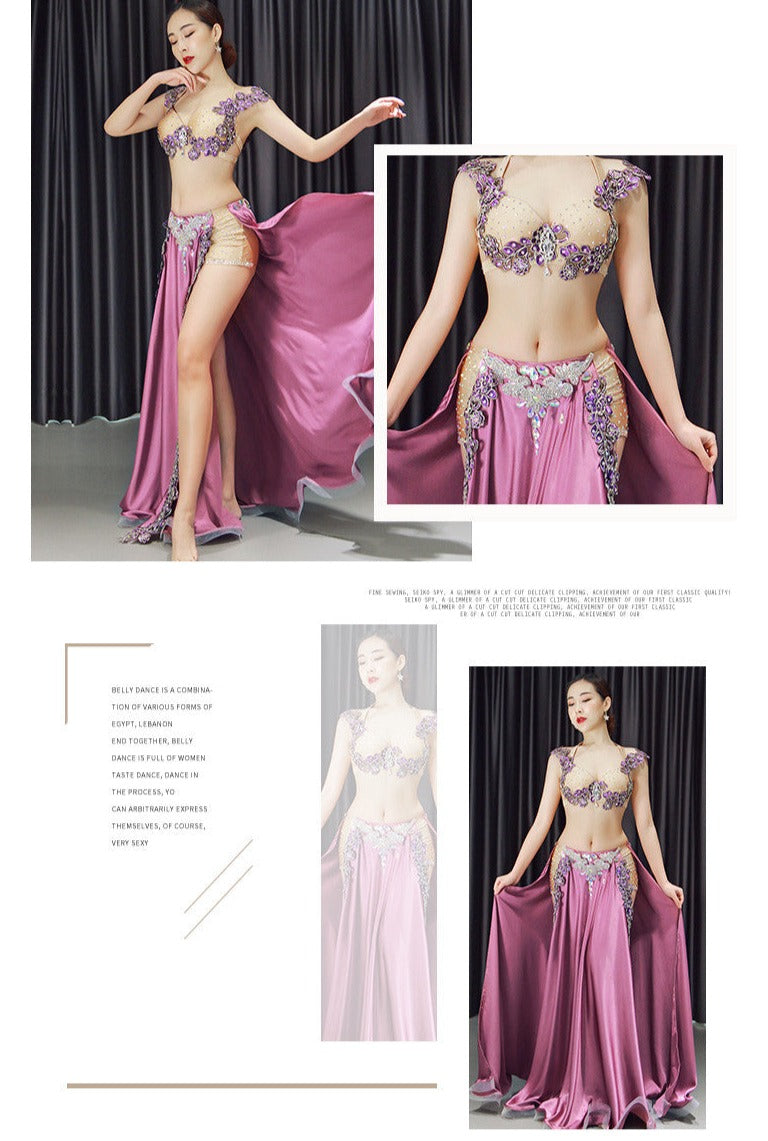 Premium New 2pcs/set Belly Dance Costume Women's Belly Dancing Costume Sets Tribal Bollywood Costume Indian Dress Bellydance Dress