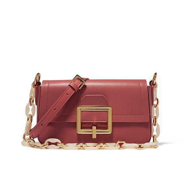 Exquisite Beautiful New Trendy small acrylic chain hand carry female bag shoulder messenger simple square bag luxury design