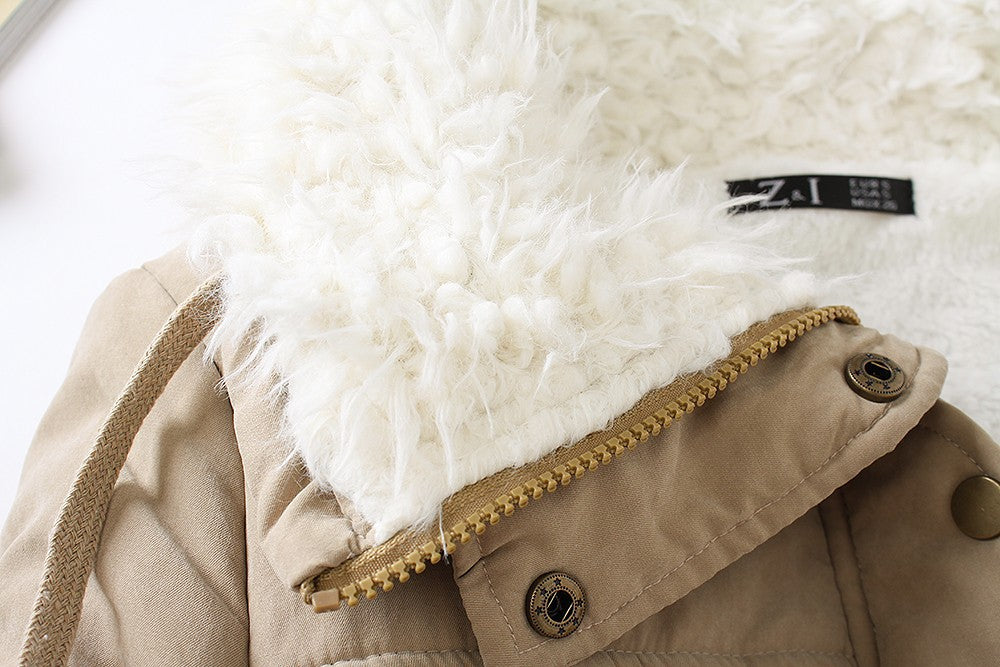 Winter Cotton Coat Women Slim Snow Outwear Medium-long Wadded Jacket Thick Cotton Padded Warm Cotton Parkas
