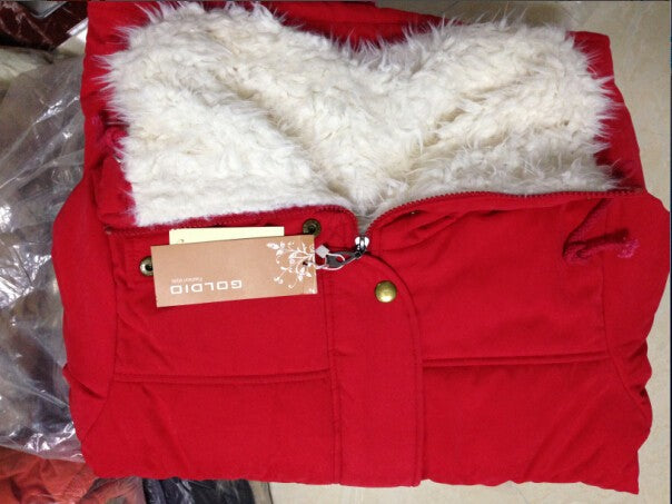 Winter Cotton Coat Women Slim Snow Outwear Medium-long Wadded Jacket Thick Cotton Padded Warm Cotton Parkas