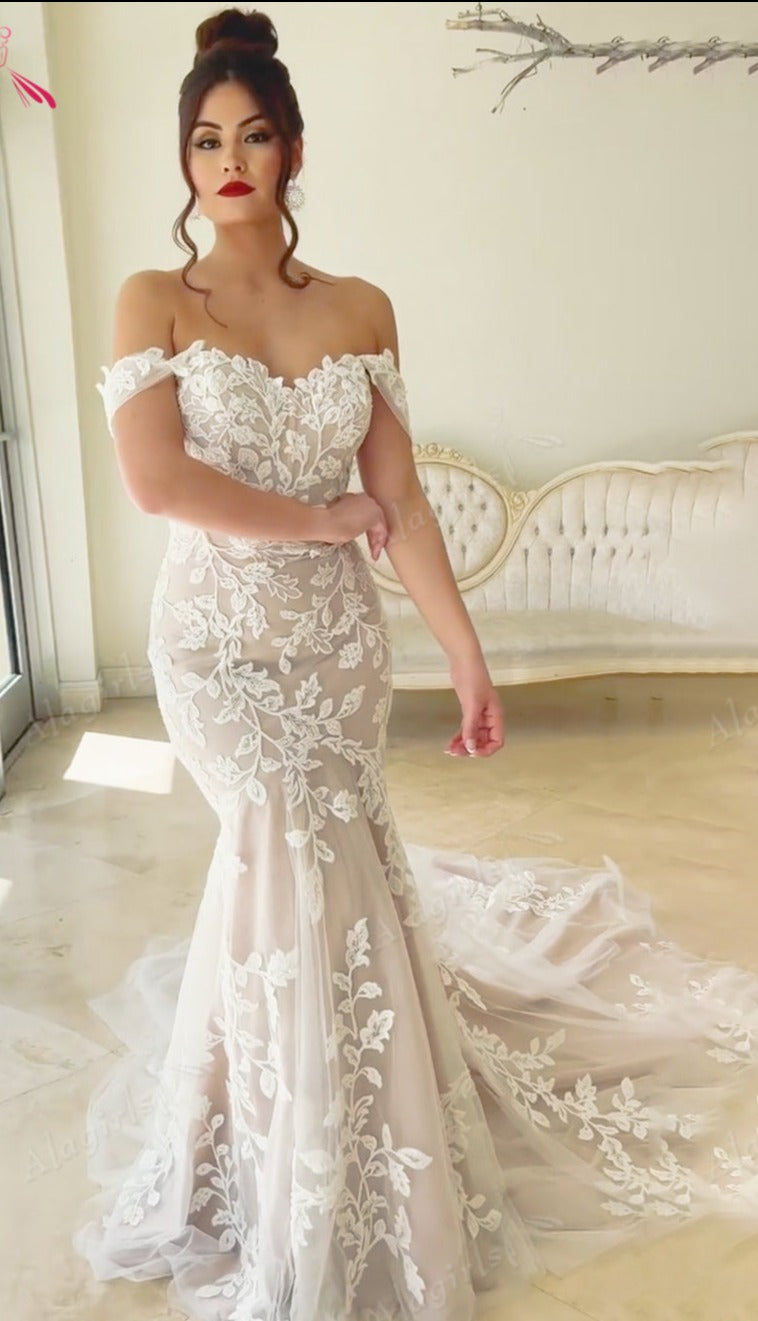 Beautiful Exquisite Strapless Mermaid Wedding Dress Wedding Gown Sweetheart Bridal Dresses