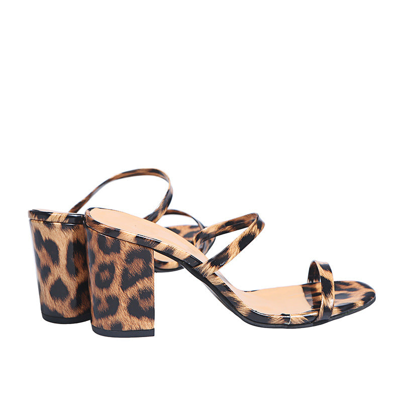 Women Sandals Summer Slippers Sexy Transparent PVC Belt Open-Toe Slip-On Quality High Heel Slippers Shoes Jelly Sandals