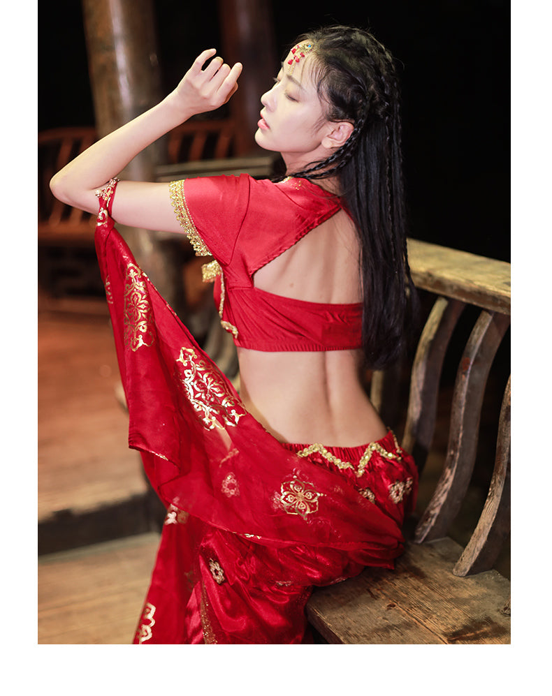 Exquisite Belly Dance Genie Jasmine Arabian Belly Dancer Princess Aladdin Fancy Dress Up Costume