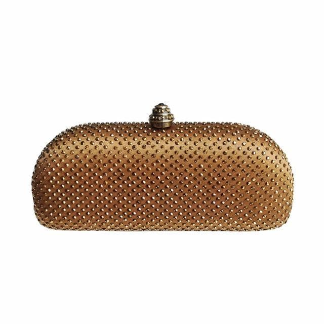 Elegante Navy Blue Crystal Box Clutch Bag and Purses Rhinestone Evening Bags