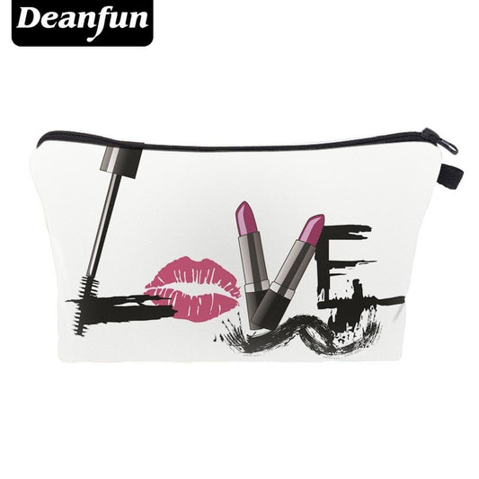 Deanfun 3D Printing Cosmetic Bags LOVE Necessary Travel Women Storage Make Up 41173