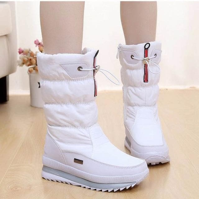 Thick Plush Non-Slip Waterproof Snow Boots
